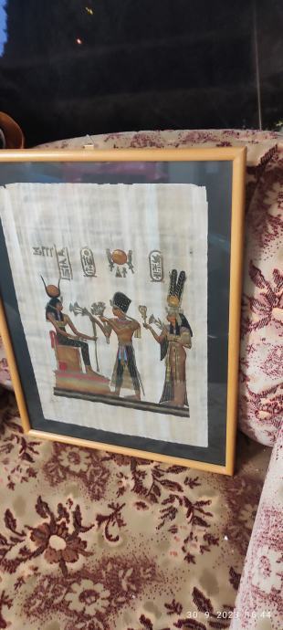 Originalna egipčanska slika na papirus, Egipt