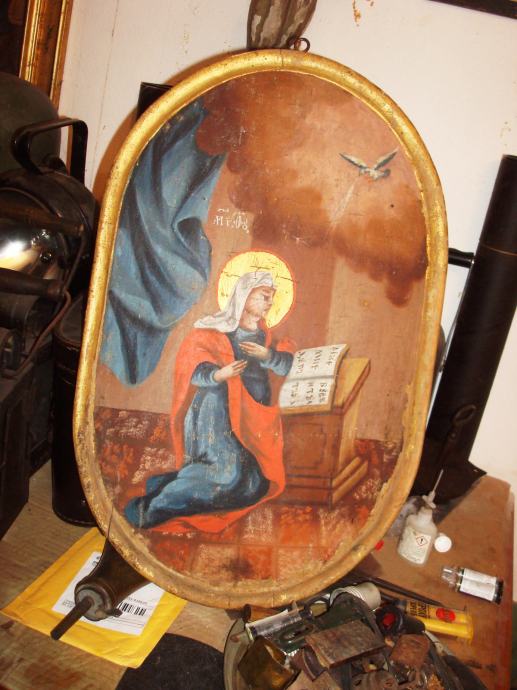 pravoslavna ikona  32 x 50 cm  ORIGINAL 17 st