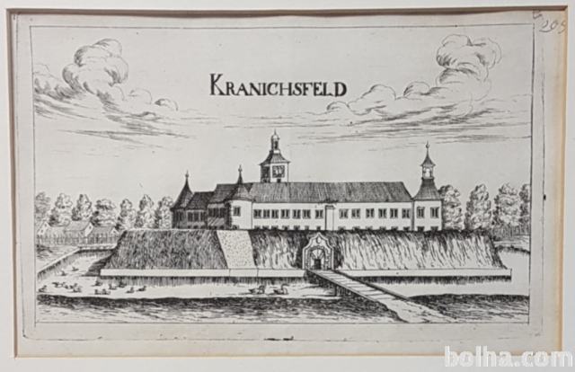 Rače- Kranichsfeld- bakrorez,1681- Vischer