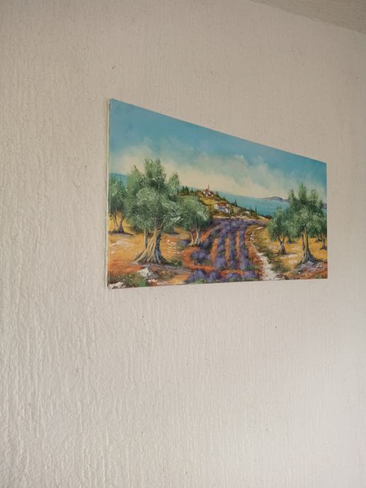 Slika Pokrajina - oljke in sivka