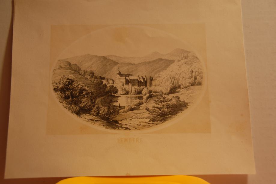 ŠMARJE-LEMBERG, litografija C. Reicherta iz leta 1865