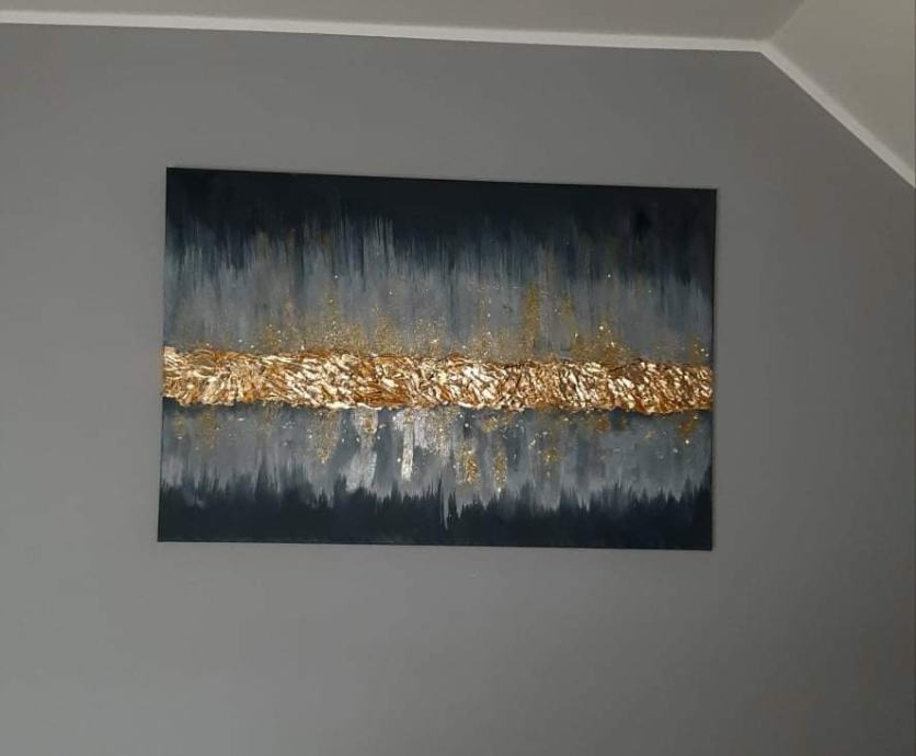 Zlata pot - abstraktna slika