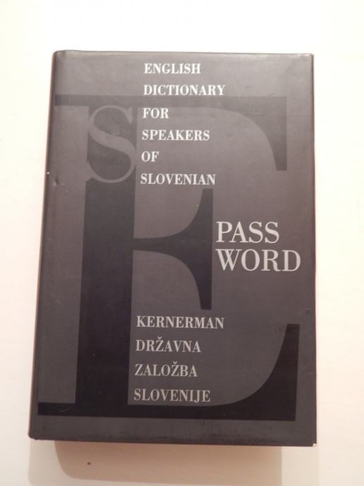 Angleški slovar: ENGLISH DICTIONARY FOR SPEAKERS OF SLOVENIAN