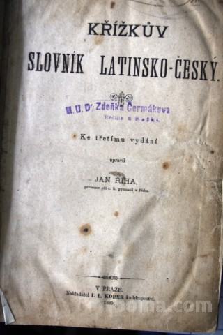 Latinsko - Češki Slovar 1889