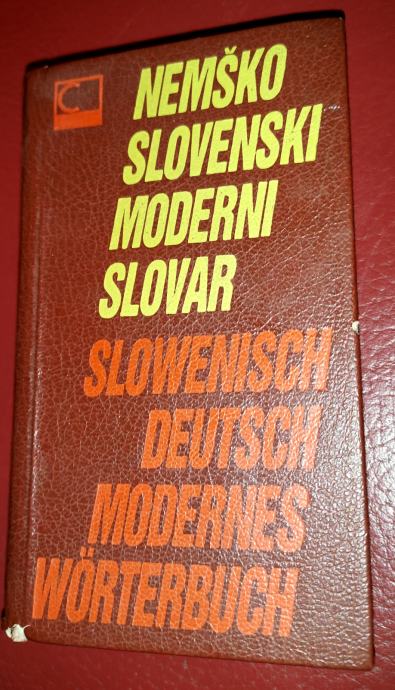 NEMŠKO slovenski slovensko nemški moderni slovar 1984