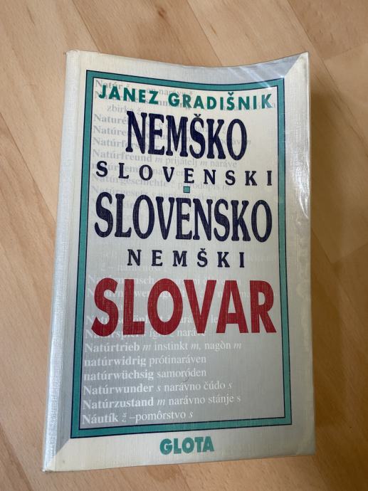 Nemško Slovenski - Slovensko Nemški Slovar