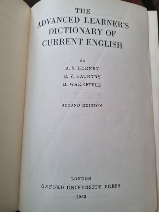 Oxford, the advanced leasrners Dictionary of current English