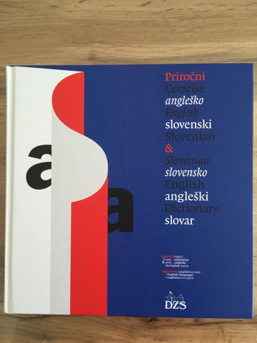 Priročni angleško-slovenski in slovensko-angleški slovar DZS