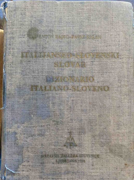 SLOVAR ITALIJANSKO - SLOVENSKI 1960