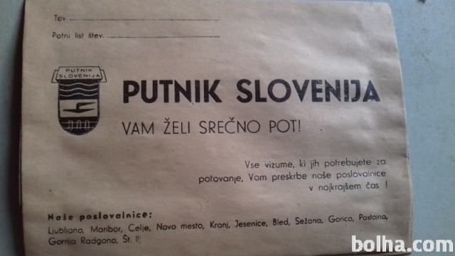 putnik slovenije kuverta