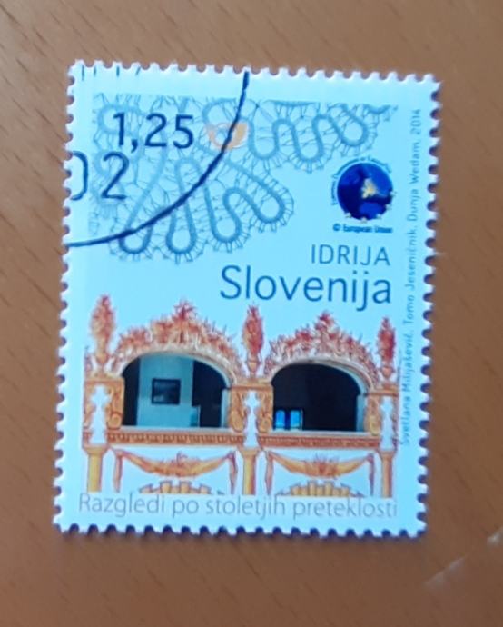 Slovenija 2014 Idrija žigosana znamka