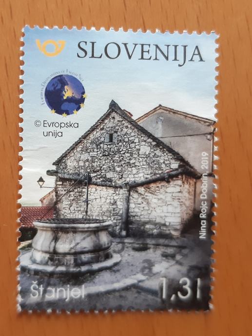 Slovenija 2019 Štanjel žigosana znamka