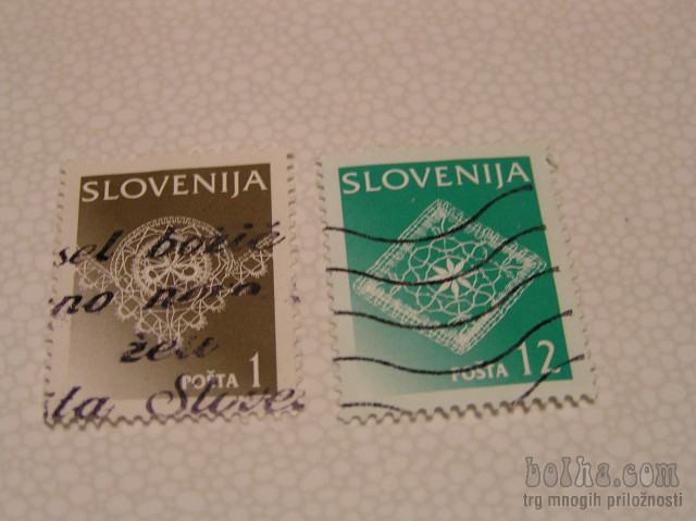 Slovenija - 2x znamki ,ČIPKE,