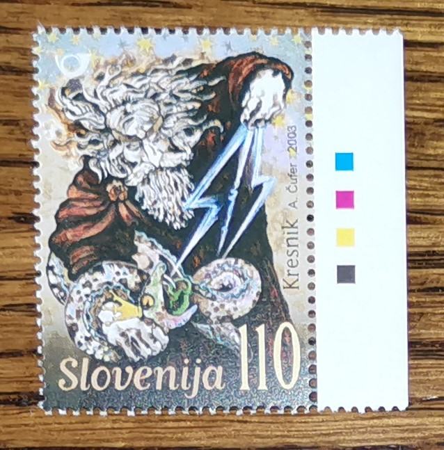 Slovenija 428 mitologija Kresnik nežigosana + robna miška ** (max)