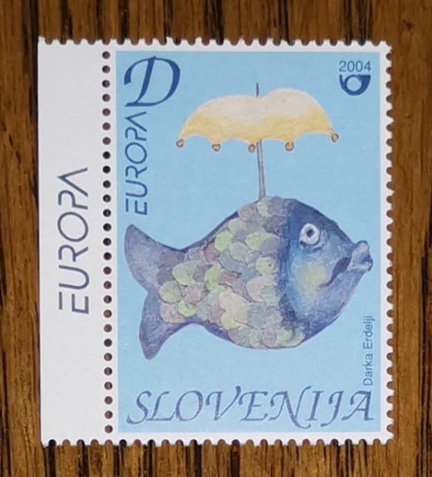 Slovenija 473 EUROPA riba dežnik nežigosana E ** (max)