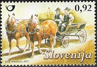 Slovenija 650 cestna vozila zapravljivček živali konji ** (max)