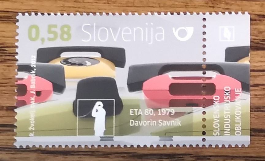 Slovenija 983 telefon ETA 80 SID desno nežigosana ** (max)