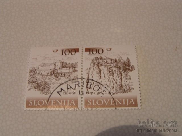 Slovenija - l.2000 ,gradovi, 2 znamki 100+100