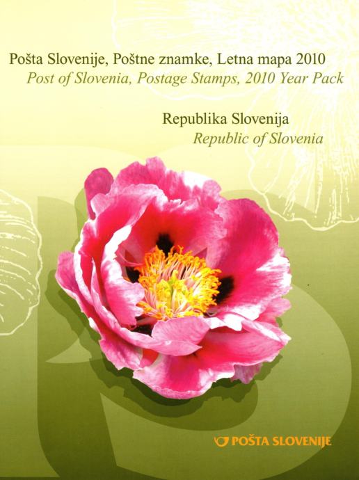 Znamke Slovenija 2010 - letna mapa rednih in priložnostnih znamk
