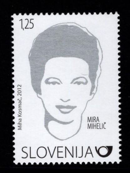 Znamke Slovenija 2012 - Mira Mihelič