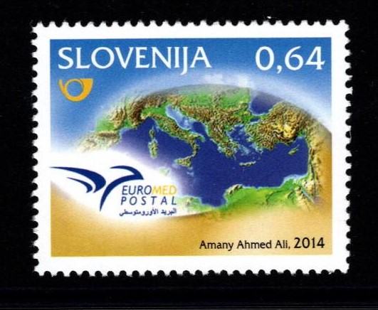Znamke Slovenija 2014 - Euromed postal - sredozemlje