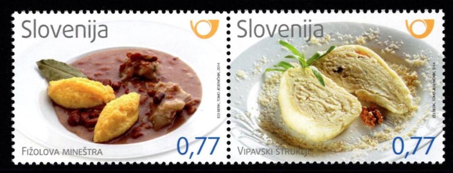 Znamke Slovenija 2014 - z žlico po Sloveniji