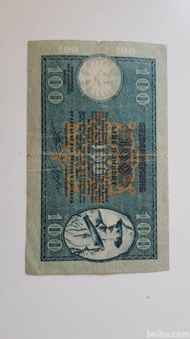 100 lir 1944 ...Rupnikove lire RR