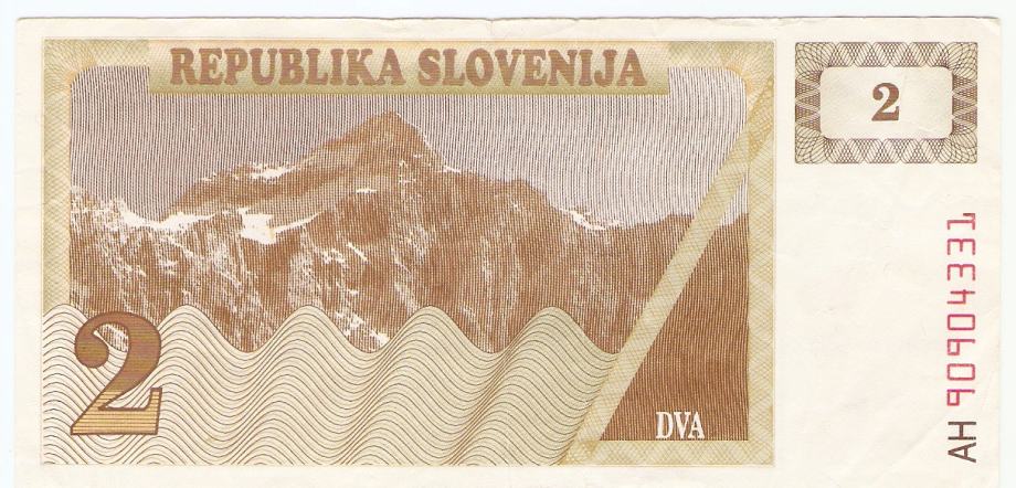 BANKOVEC 2 bon 1990 Slovenija