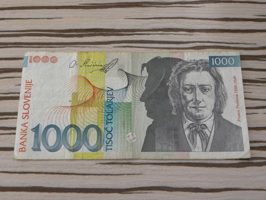 Slovenija 1000 tolarjev 2000