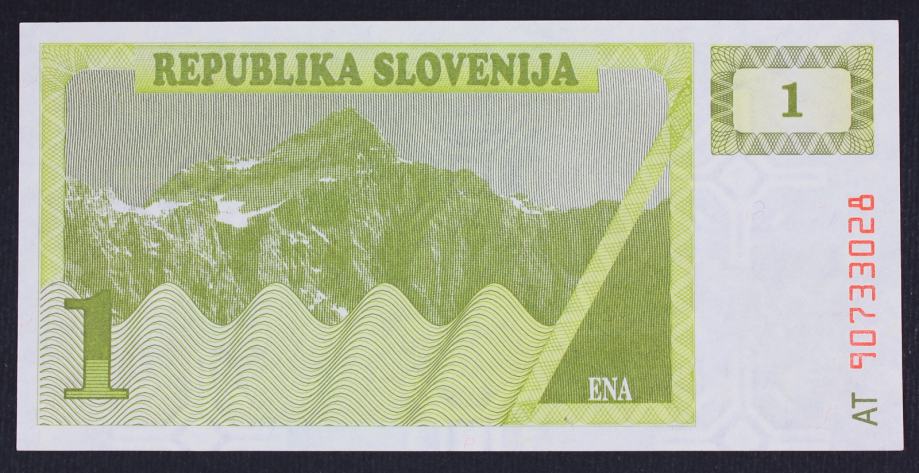 Slovenija BON 1 enota 1990 - AT - UNC