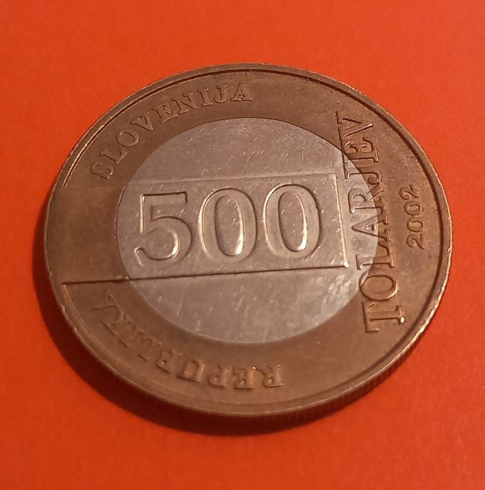 500 tolarjev kovanec Slovenija