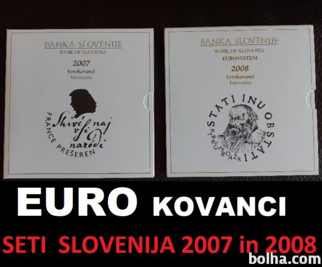 EURO KOVANCI set SLOVENIJA 2007 in 2008
