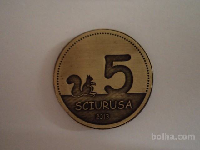 Kovanec 5 SCIURUS 2013 bakren