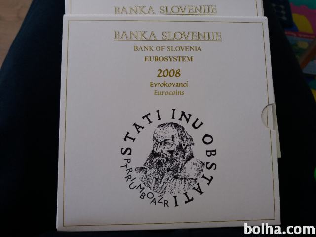 Set zbirka evrokovancev Slovenija 2007 BU