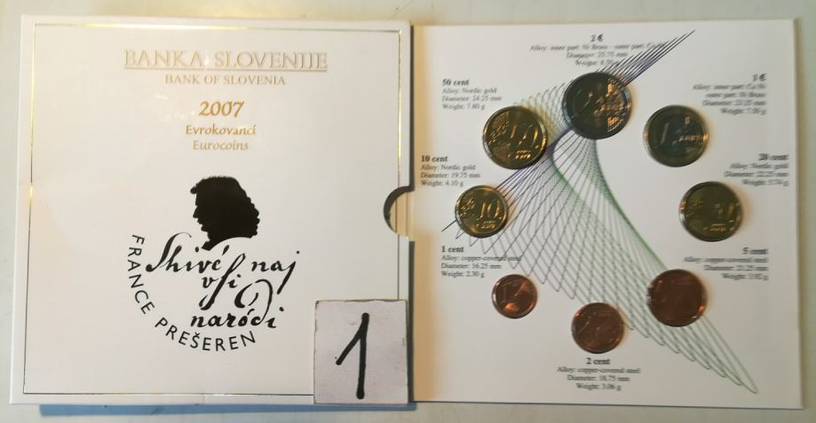Seti evro kovancev Slovenije