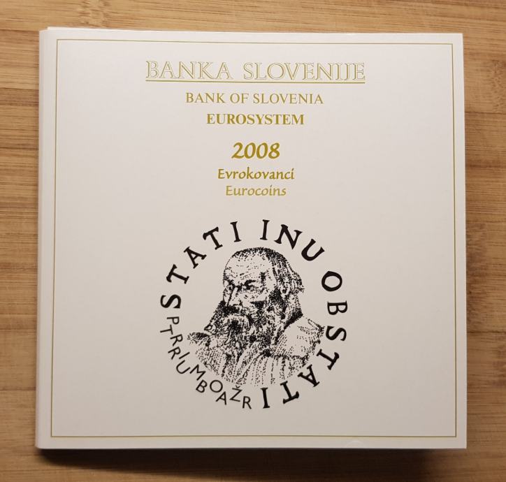 Slovenija evro set 2008 brez
