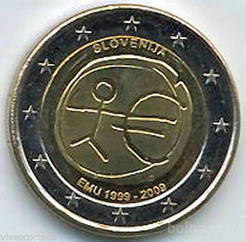 Slovenija 2 € EURO 2009 UNC 10. obletnica EMU