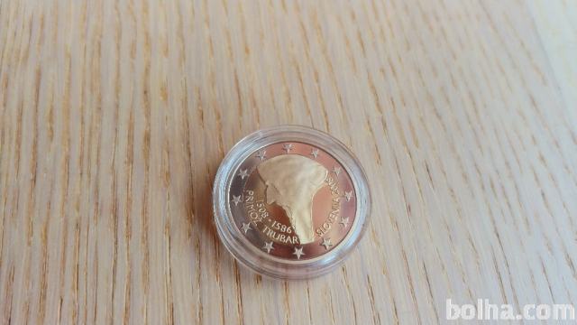 spominski kovanec 500-letnica rojstva Primoža Trubarja proof