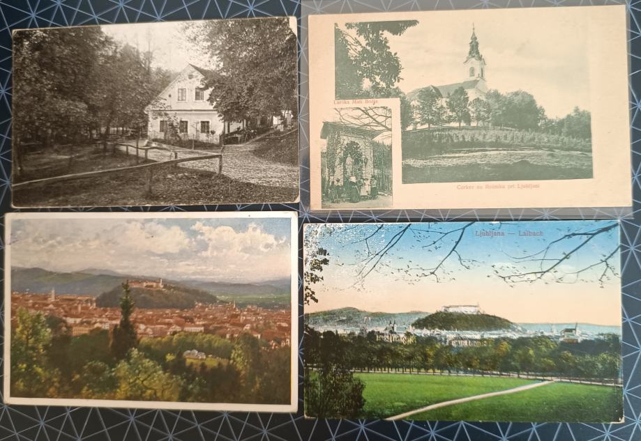 12. Ljubljana, Laibach, Švicarija, Tivoli, Rožnik, stare razglednice