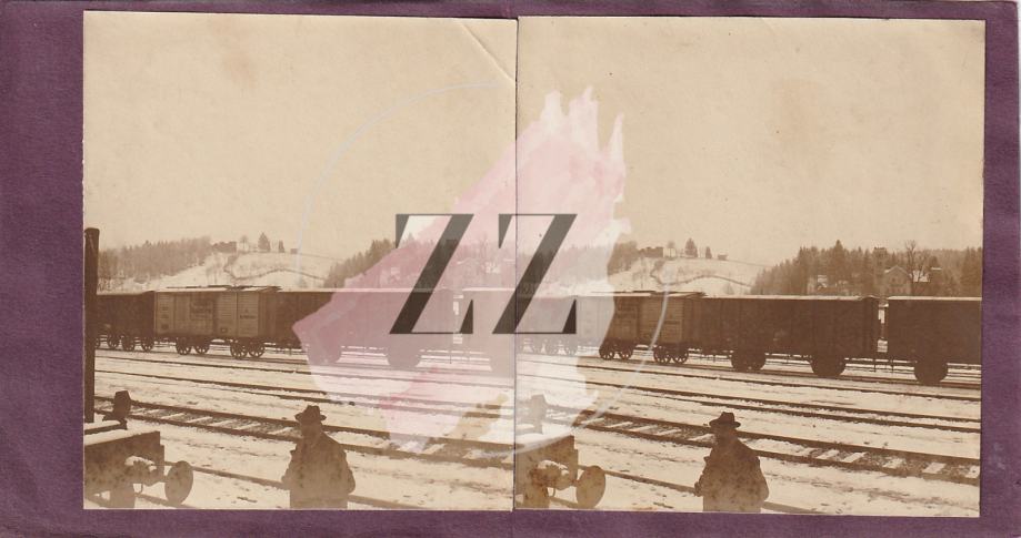 Fotografija Celje Železniška postaja železnica ok. 1910  (ZZ)