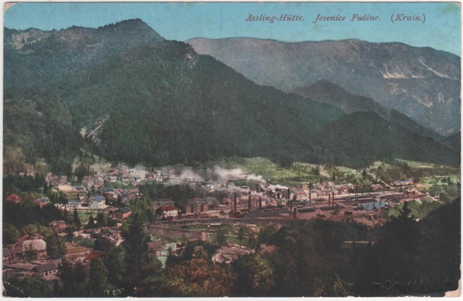 JESENICE 1908  - Panorama na mesto