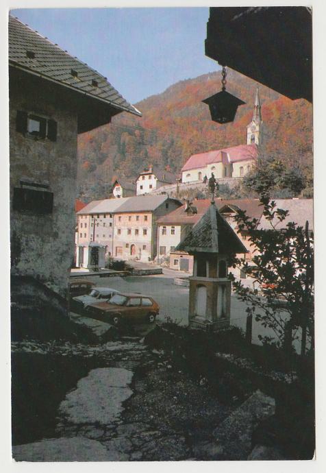 Kropa 1984 znamenje cerkev