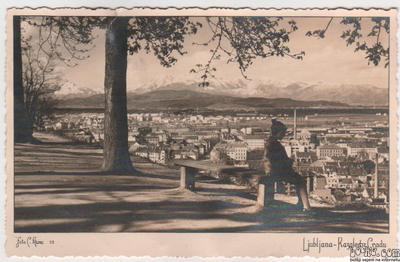 LJUBLJANA 1939 - Pogled z gradu