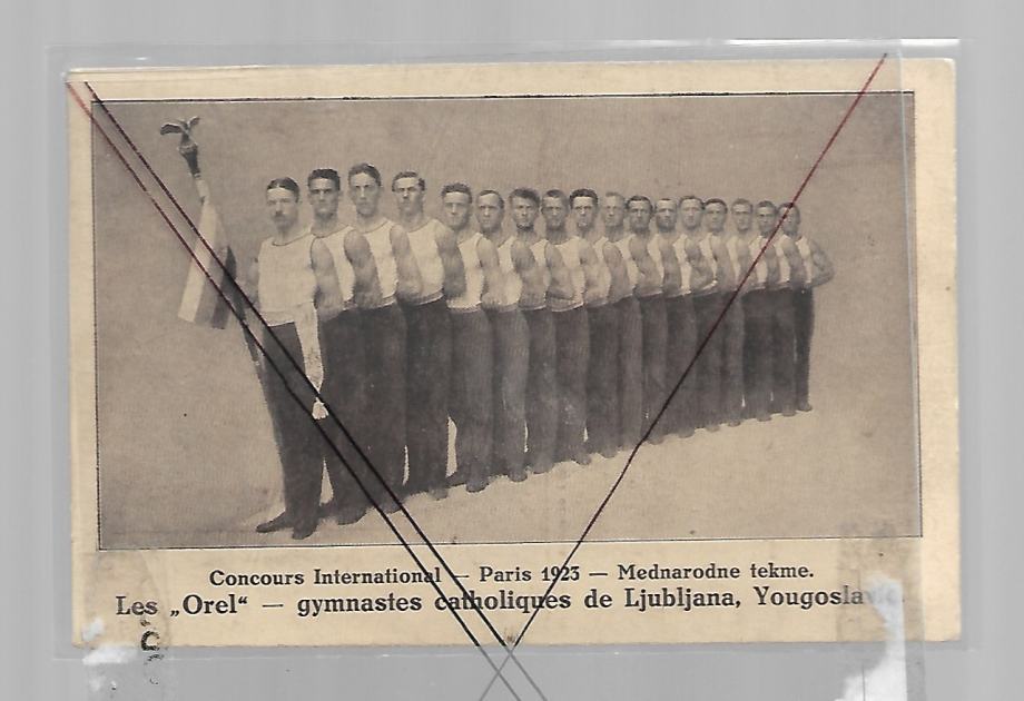 LJUBLJANA - LJUBLJANSKI OREL - EKIPA V PARIZU LETA 1923