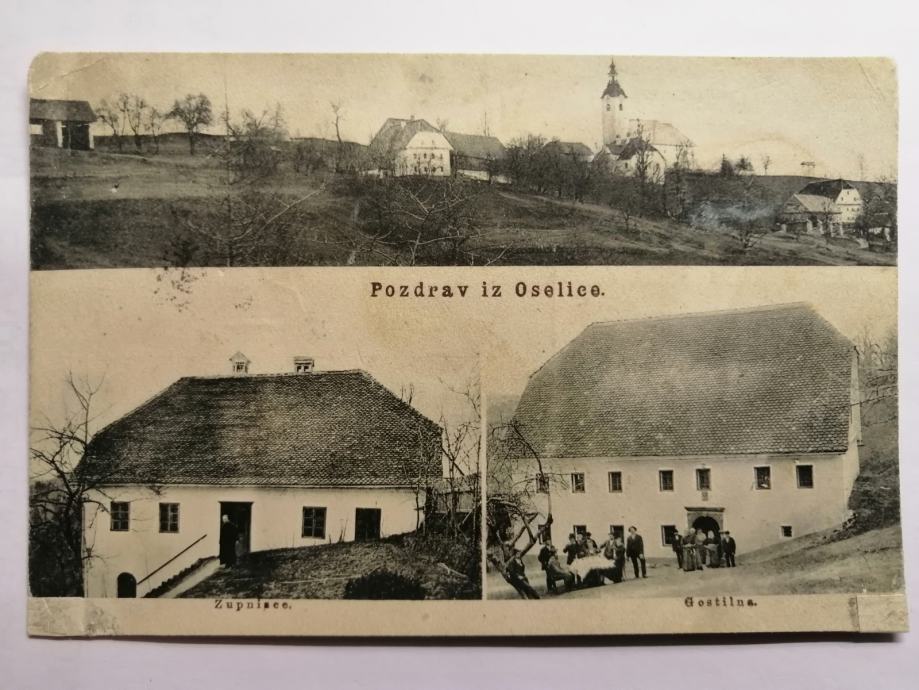 NOVA OSELICA v POLJANSKI DOLINI 1908 - Gostilna & župnišče