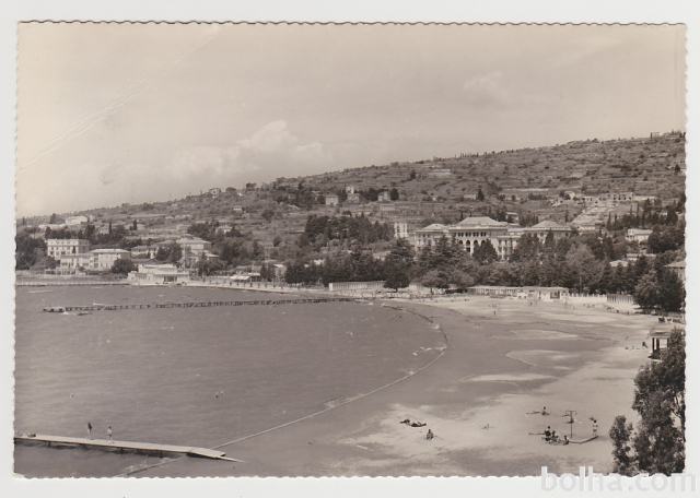 Portorož 1963 kopališče plaža
