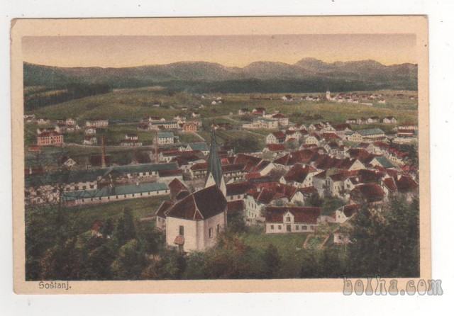 ŠOŠTANJ 1920 - Panorama na mesto