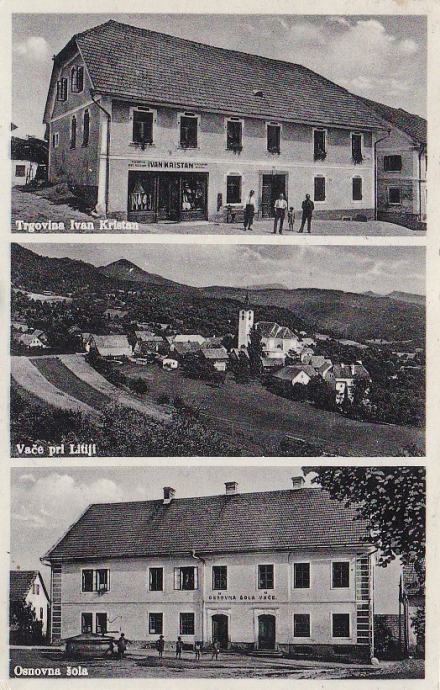 VAĆE PRI LITIJI 1937 - Osnovna šola & trgovina Ivan Kristan