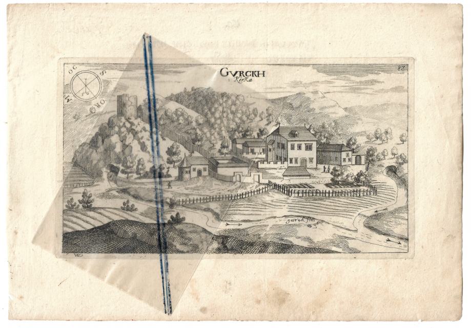 VALVAZOR - KRKA, VRHKRKA, IVANČNA GORICA - TOPOGRAFIJA, 1679