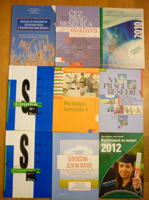 Književnost na maturi 2012 , 2010 slovenščina